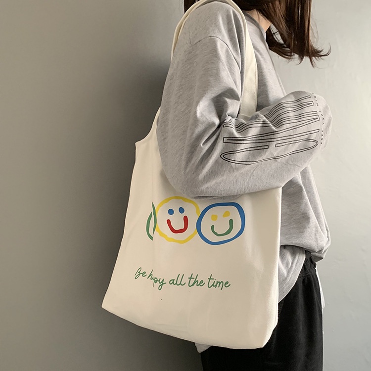 Túi đeo vai bằng vải canvas thiết kế mới mẻ dành cho nữ