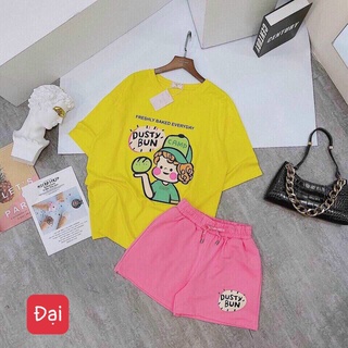 [SIZE ĐẠI+ CỒ] SÉT BỘ THUN BÉ GÁI TÓC XÙ