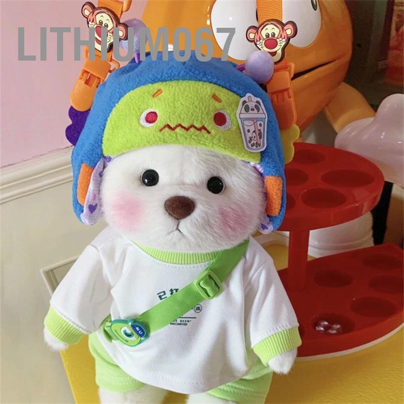Gấu Nhồi Bông Mini Dễ Thương DIY Màu Be - sang trọng Vẻ ngoài đáng yêu nhồi bông để trang trí nội thất Quà tặng cho trẻ em Lithium067