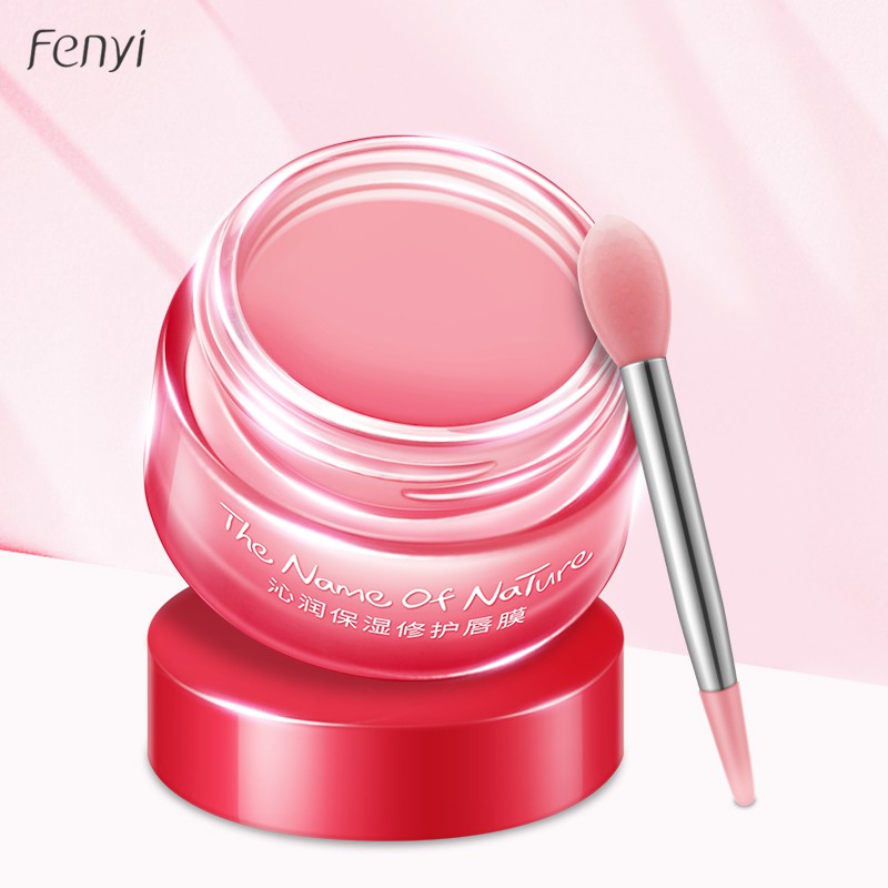 Fenyi Strawberry Lip Mask Reduce Fine Lines Lip Care 20g