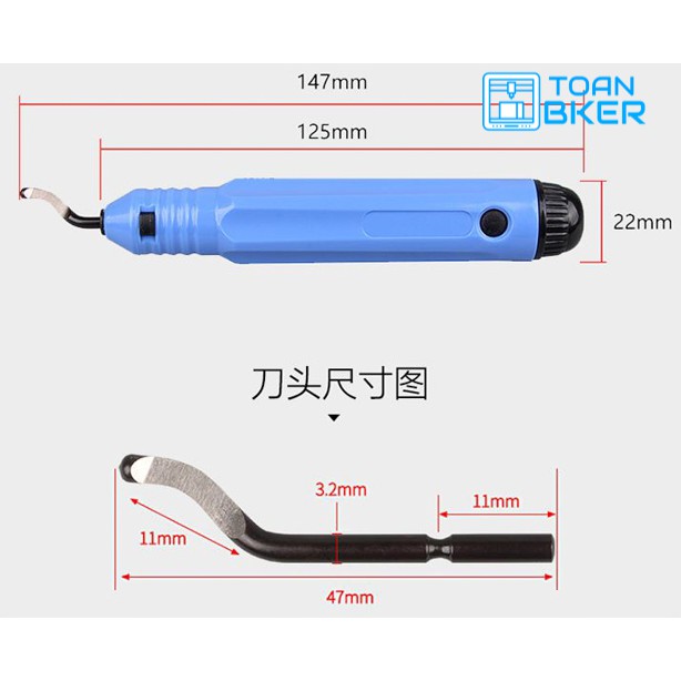 Dao gọt Ba via, xử lý sản phẩm in 3D, gọt cạnh sắc