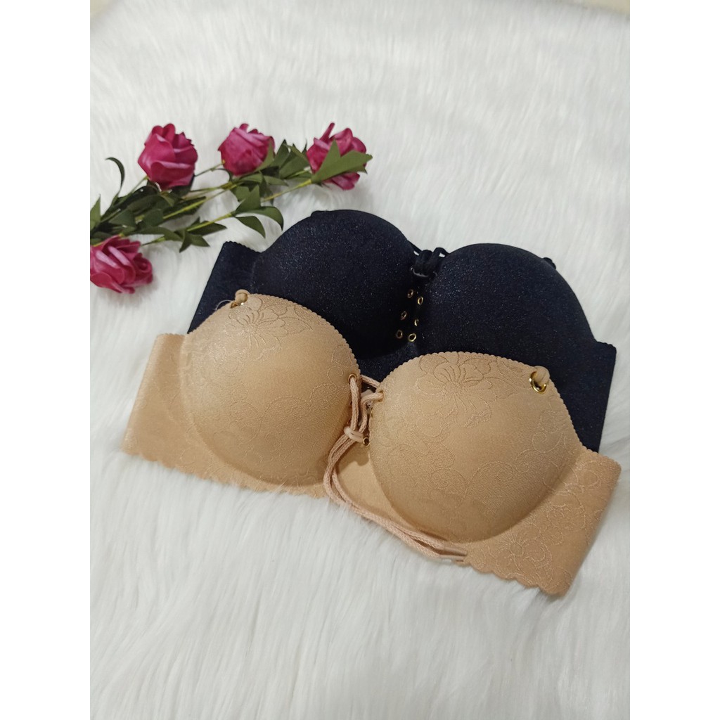 Áo Lót Đúc gấm Bàn Tay Dây Rút Siêu Đẩy Nâng Ngực Tạo Khe 370