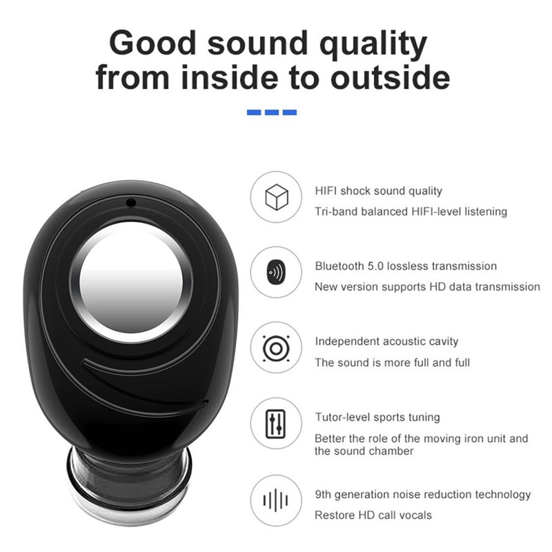 Tai Nghe Bluetooth Không Dây 3d Có Mic Cho Điện Thoại Xiaomi Samsung