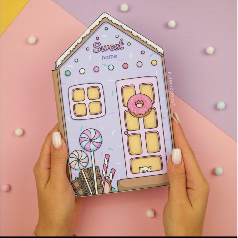 THAY ĐỒ CHO BÚP BÊ GIẤY NGÔI NHÀ KẸO