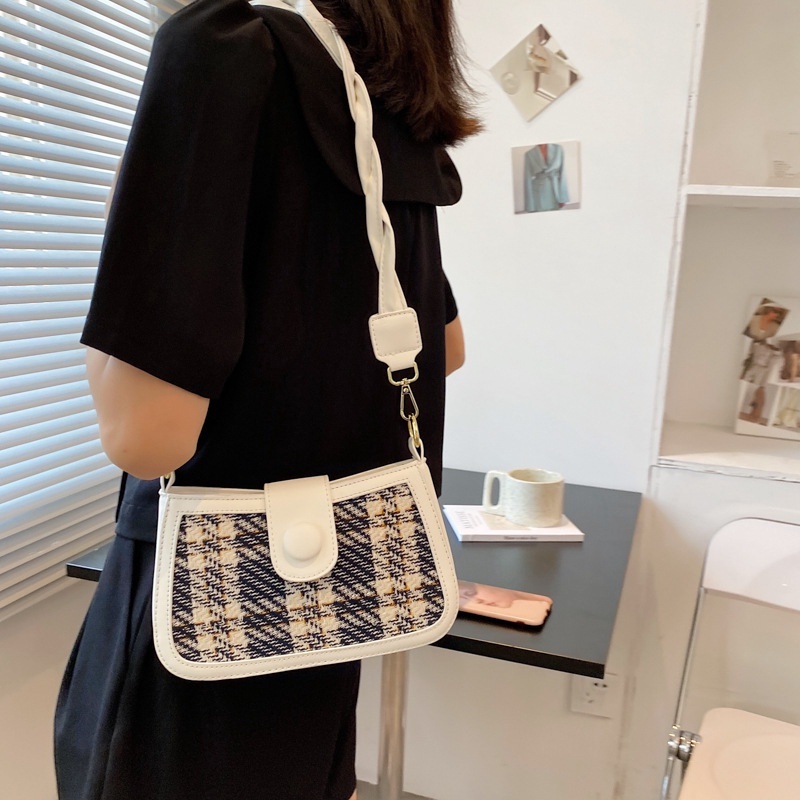 Túi xách nữ đeo chéo đeo vai loại đẹp da Pu phối dạ phong cách Hàn Quốc trẻ trung CV29