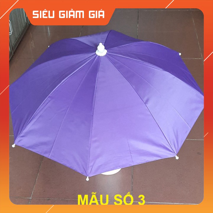 [ĐỘC ĐÁO] Ô Dù Đội Đầu TIện Dụng Cho Người Câu Cá, Du Lịch Dã Ngoại, Chụp Ảnh