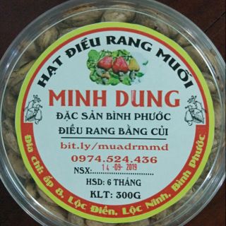 300g hạt điều rang muối - đặc sản bình phước - điều rang muối minh dung