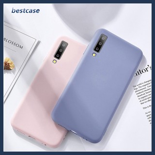 Ốp điện thoại màu trơn nhiều kiểu dáng cho Samsung Galaxy A7(2018)A9(2018）