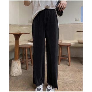 Quần culottes xếp ly gân