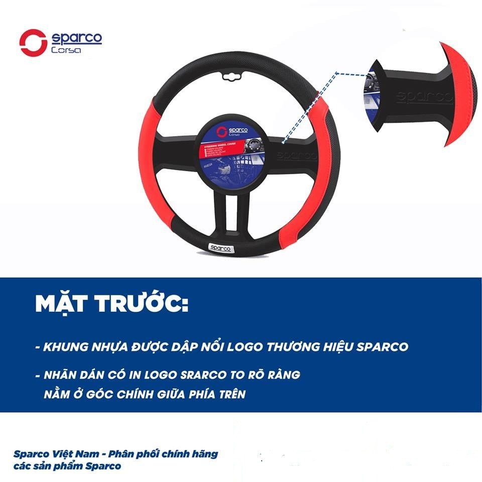 Bọc vô lăng Sparco Italia cao cấp - Cam Kết Chính Hãng - Vừa tất cả xe 4 đến 7 chỗ