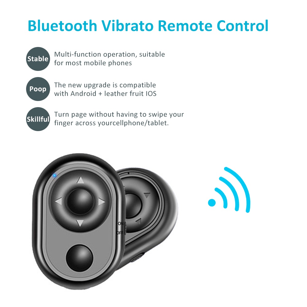 Điều khiển từ xa VIRWIR không dây Bluetooth hỗ trợ chụp ảnh cho điện thoại/ máy ảnh