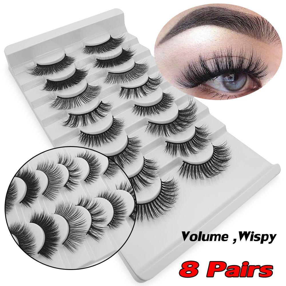 Set 8 Cặp Lông Mi Giả Handmade Dành Cho Trang Điểm Mắt