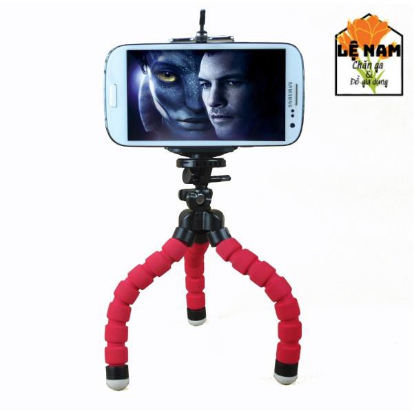 Tripod Bạch Tuộc 3 Chân Để Điện Thoại Để Bàn, Cầm Tay, Tặng Kèm Kẹp Điện Thoại - Lỗi 1 đổi 1