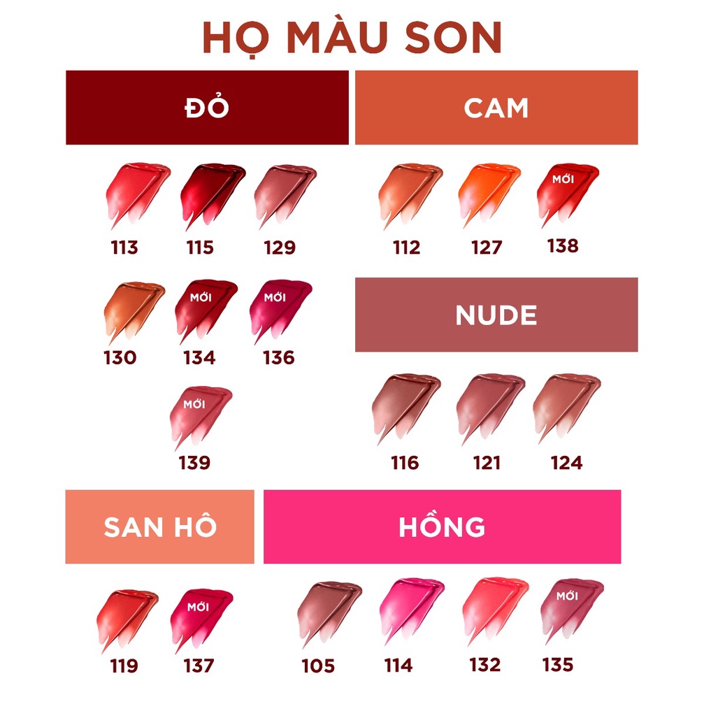 Son Kem Mịn Lì Cao Cấp L'Oreal Rouge Signature Matte Liquid Lipstick 7ml Quà Tặng Valentine