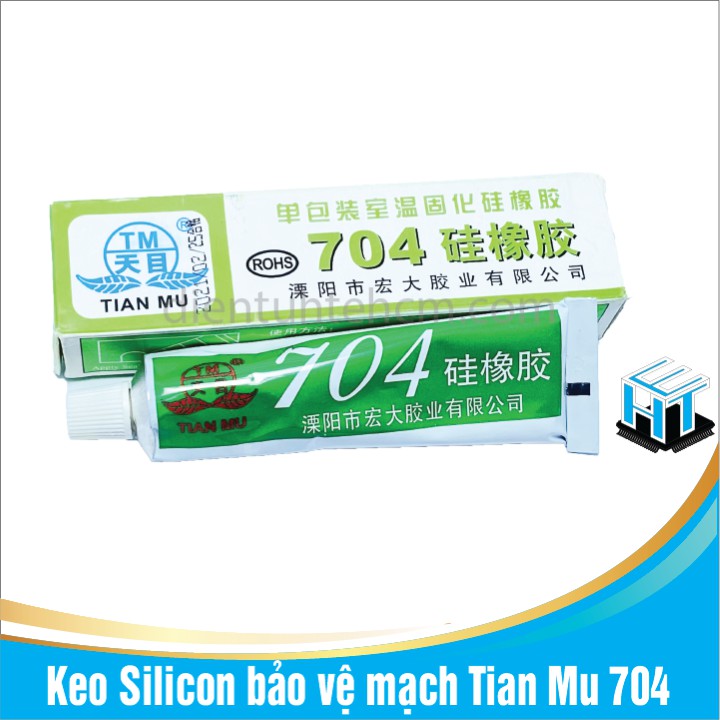 Keo Silicon bảo vệ mạch Tian Mu 704 ,2 màu đen và trắng sữa