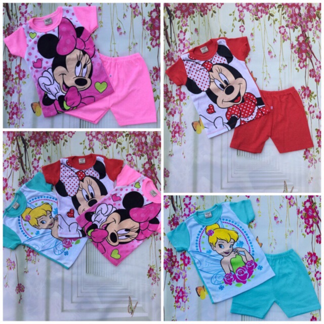 🌸🌼 Bộ đùi thun borip bé gái size 1-5tuổi (từ 6-16kg)
