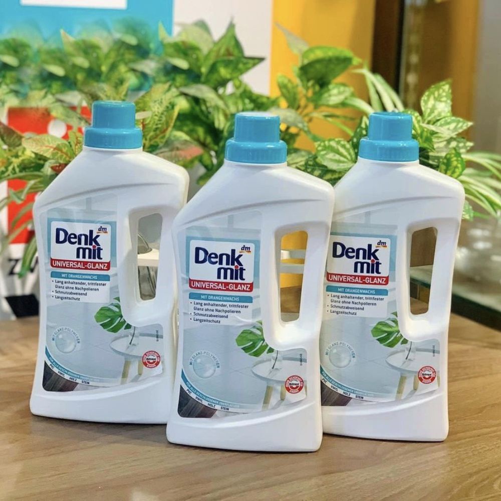 Nước lau sàn gỗ Denkmit Parkettpflege 1L (mẫu mới 2022) - nội địa Đức