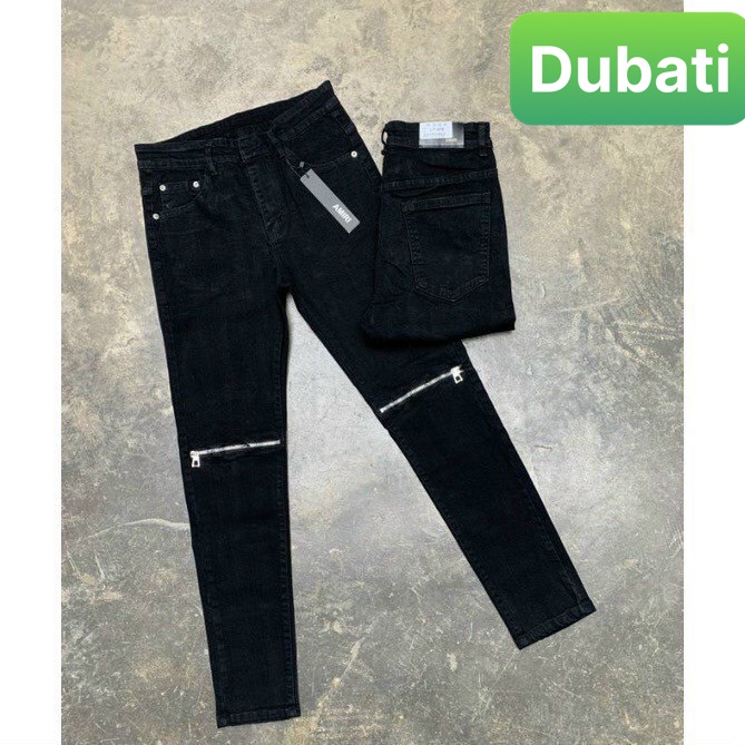 QUẦN JEAN NAM CHẤT BÒ ĐEN KHÓA KIỂU GỐI NHẬT BẢN PHONG CÁCH SÀNH ĐIỆU VIP DB-01 - DUBATI FASHION