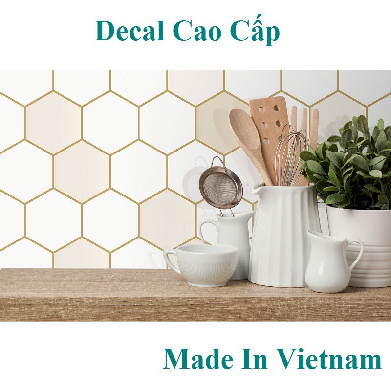 Decal dán bếp cao cấp chịu nhiệt và chống bám dính dầu mỡ - Khổ 120 x 60cm - DGB-041-DB