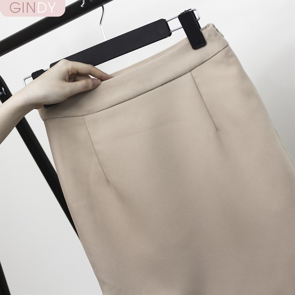 Chân váy ngắn nữ Gindy cạp cao kèm đai chân mẫu mới nhất hàng thiết kế V10072 | BigBuy360 - bigbuy360.vn