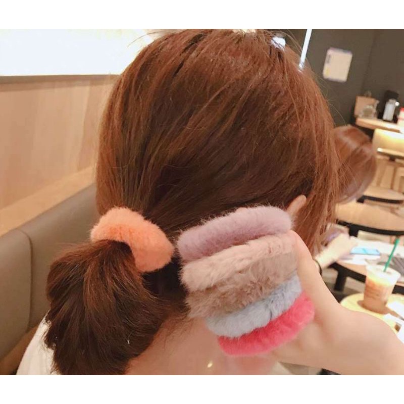 giá sỉ.combo 10 cột tóc xinh mẫu lông sang trọng đủ màu=55k