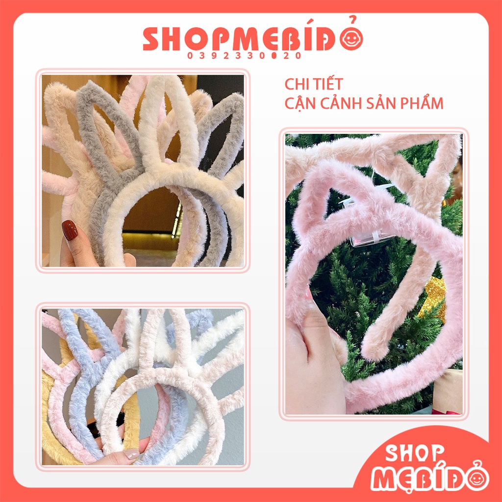 Băng Đô Cài Tóc Cho Bé Hình Thú Tai Mèo Tai Gấu Tai Thỏ Dễ Thương Shop Mẹ Bí Đỏ PK58