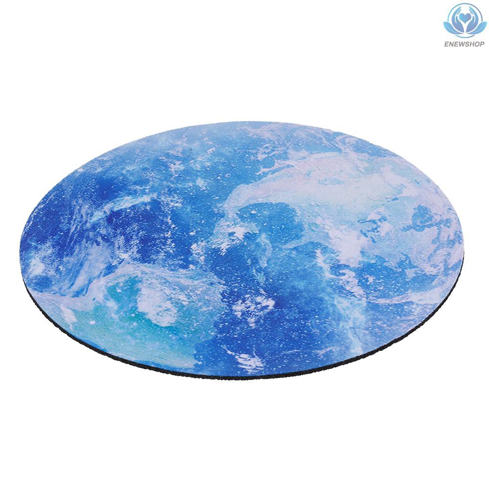 【enew】Round Mouse Pad Gaming Mouse Pad Anti-skid Wear-resistant Rubber Mouse Pad Suitable for Home Game Office Red Magic Circle