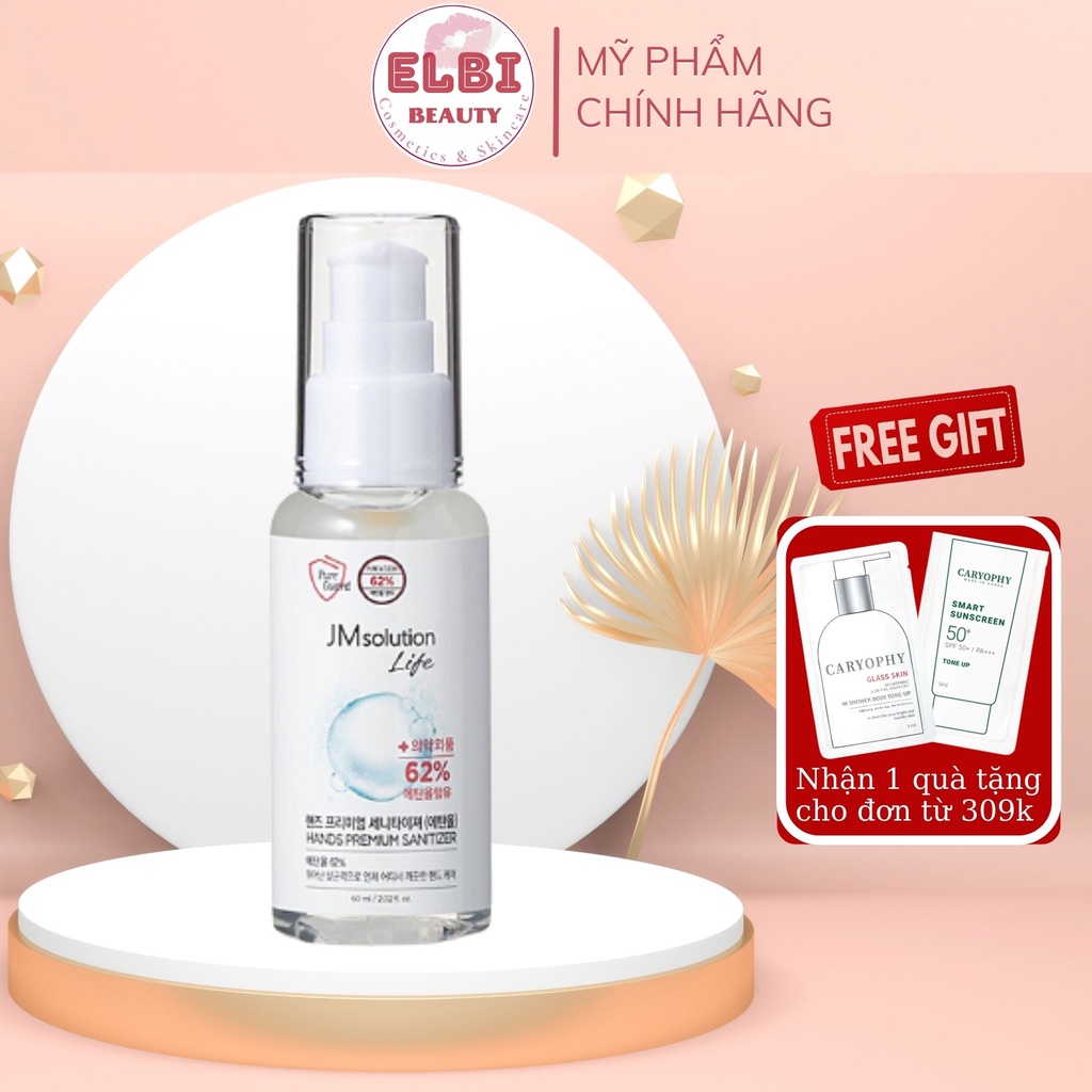 Gel Rửa Tay Khô JM Solution Life Hands Premium Sanitizer Diệt Khuẩn 99,9% 60ml