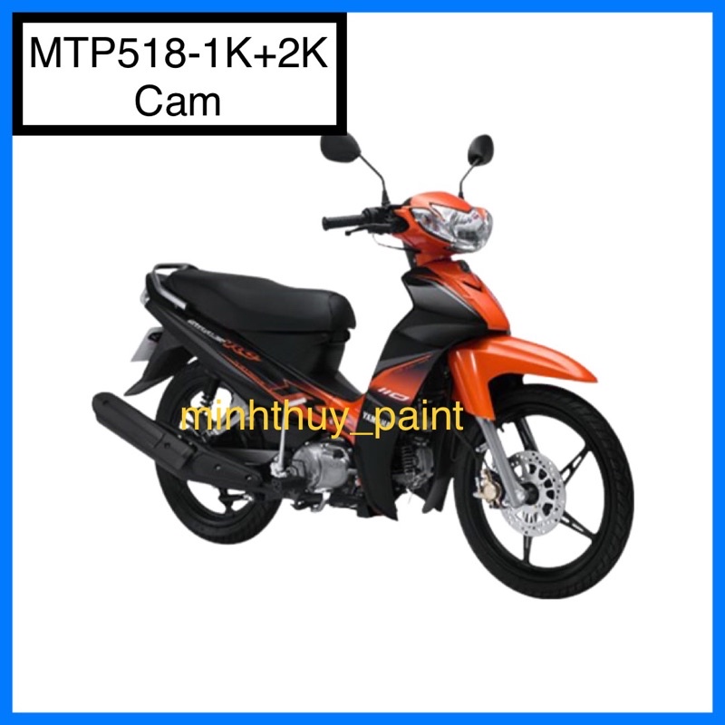 Sơn xe máy Yamaha Sirius màu Cam MTP518-1K và MCP518-2K Ultra Motorcycle Colors