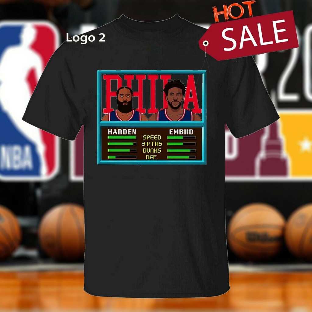 Áo thun Philadelphia 76Ers Brothers Sixers Joel Embiid James Harden Nba