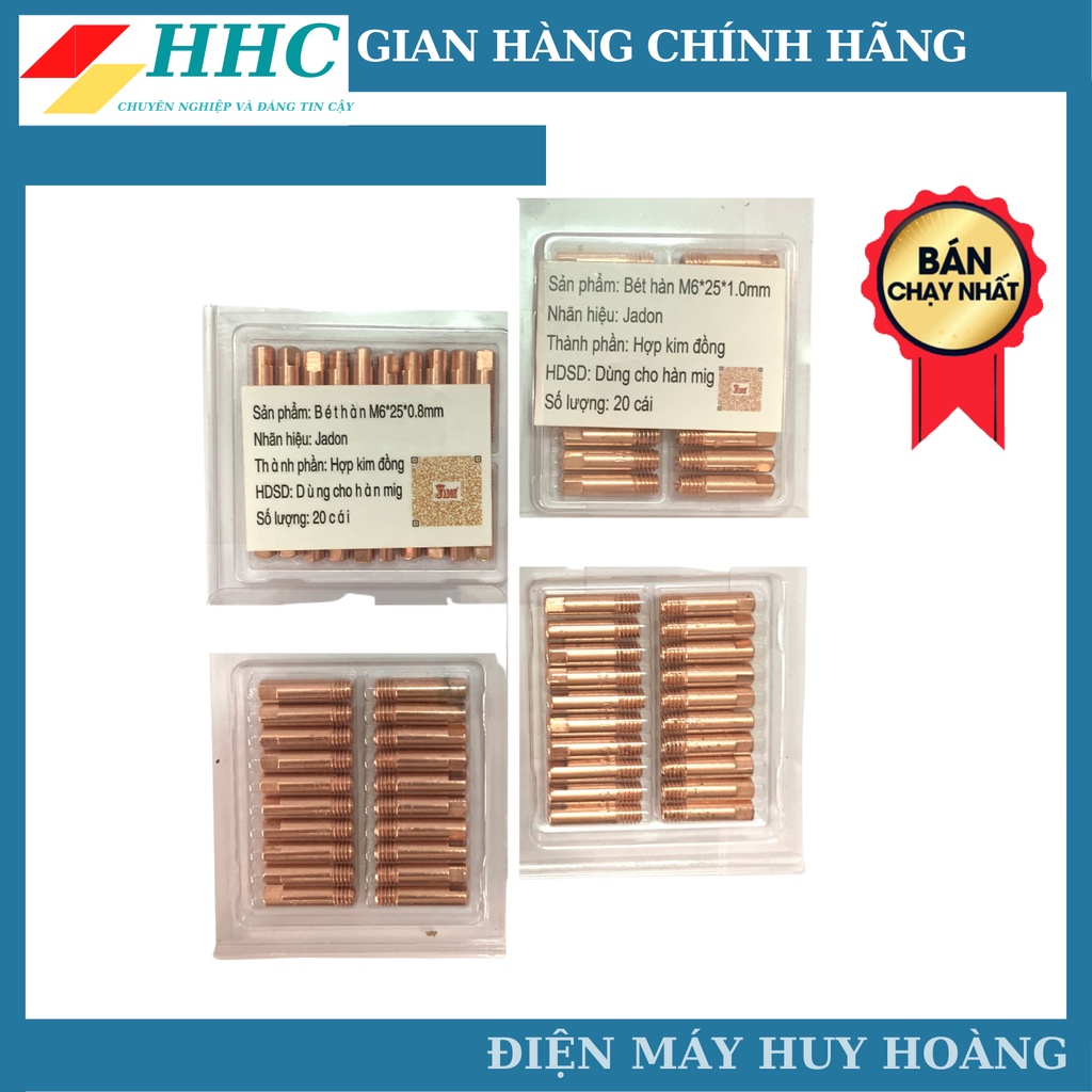 Bộ 20 bép hàn cho máy hàn mig mini dùng súng hàn AK15