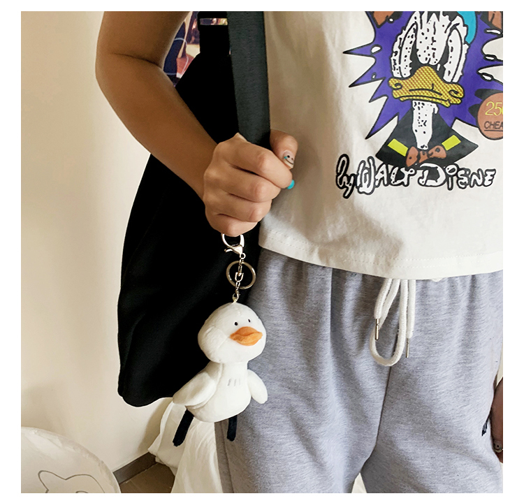 Móc Khóa Thú Nhồi Bông Hình Vịt Con Đáng Yêu