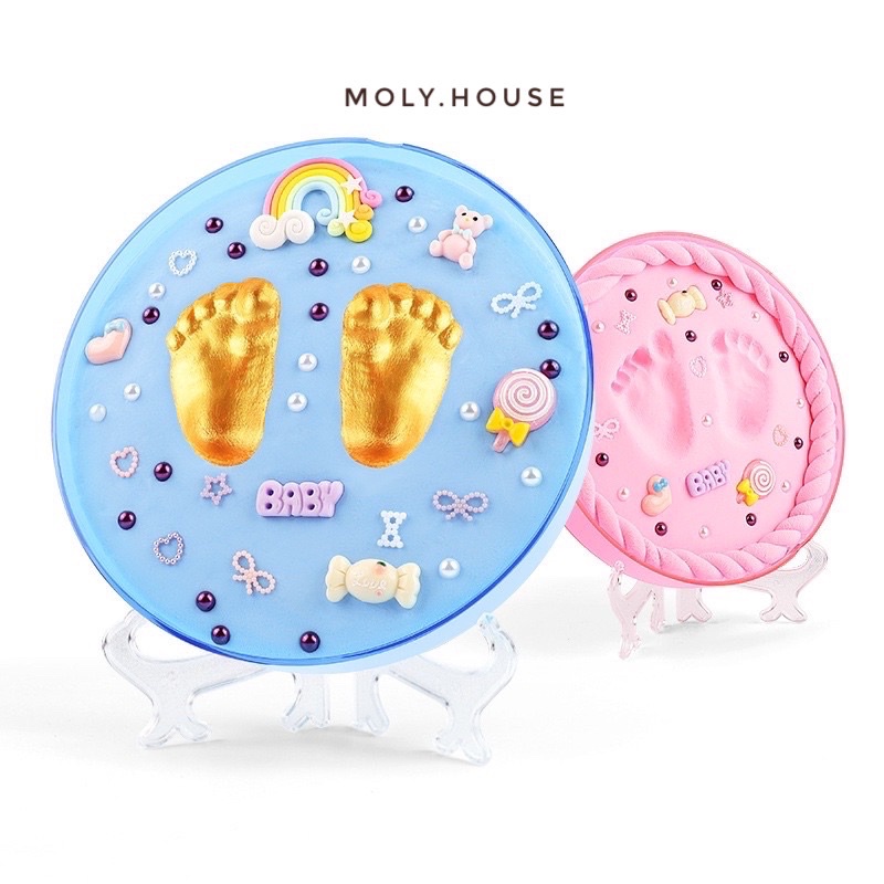 Bộ đất set in hình bàn tay bàn chân cho bé kỷ niệm Moly House