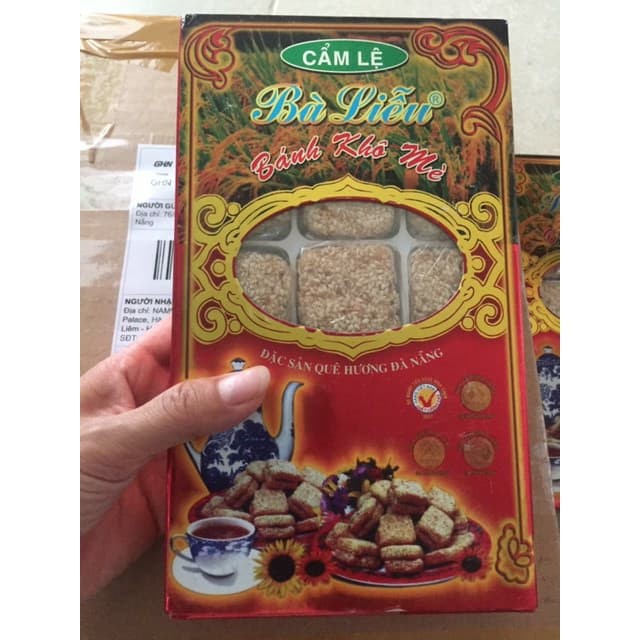 COMBO 5 HỘP KHÔ MÈ BÀ LIỄU ( hộp 300gr ) - chính gốc đà nẵng