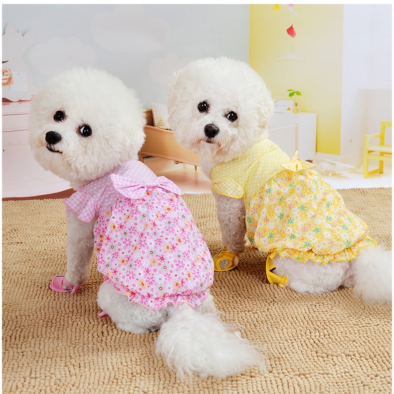 Đầm Họa Tiết Hoa Thời Trang Đáng Yêu Dành Cho Thú Cưng 27Pets