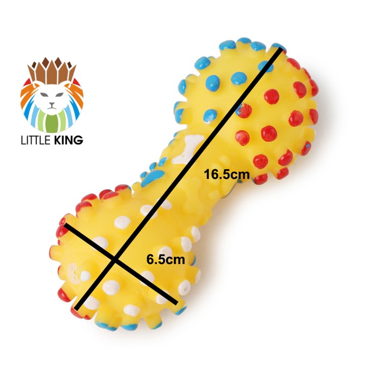 Xương gặm đồ chơi cho chó 16.5cm, xương gai chút chít nhiều màu Little King pet shop