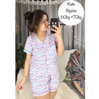 Đồ Bộ Kate Pijama Bigsize -Tay Ngắn Quần Ngắn