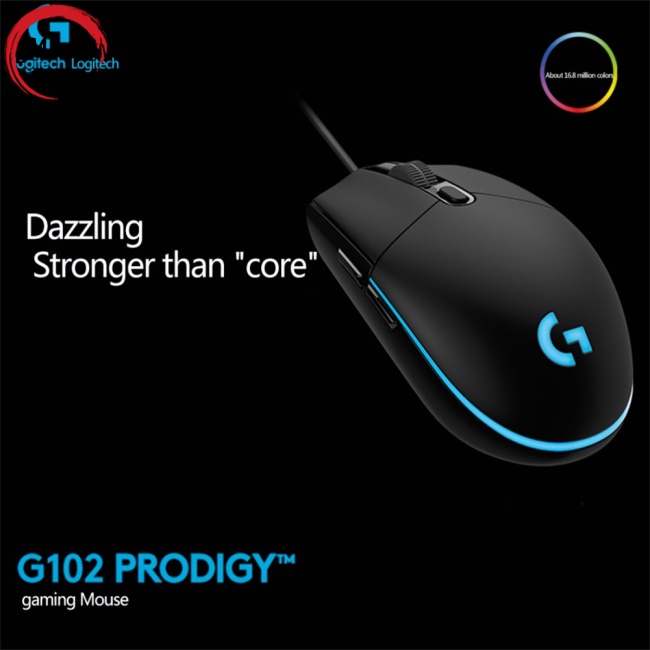 Chuột Quang Chơi Game Có Dây Logitech G102 200-8000dpi 6 Nút Tương Thích Với Windows 7