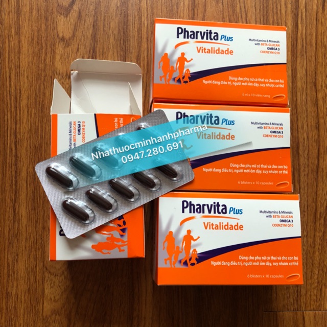 Pharvita Plus Bổ Sung Vitamin Và Khoáng Chất (hộp 60 viên )