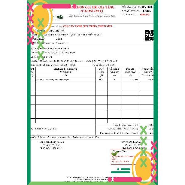 HÀNG CHUẨN -  Cà Phê Xanh cam kết chính hãng có tem điện tử Thiên Nhiên Việt Giá sỉ