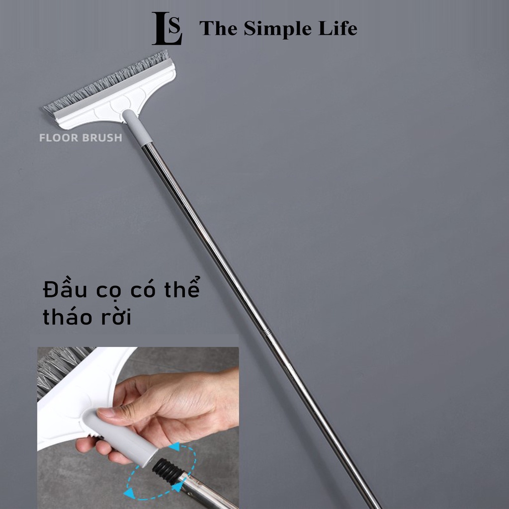 Chổi chà sàn gạt nước, chổi quét, lau sàn gạt nước nhà tắm, gương kính xoay 120 độ đa năng, cao cấp [CHÍNH HÃNG]