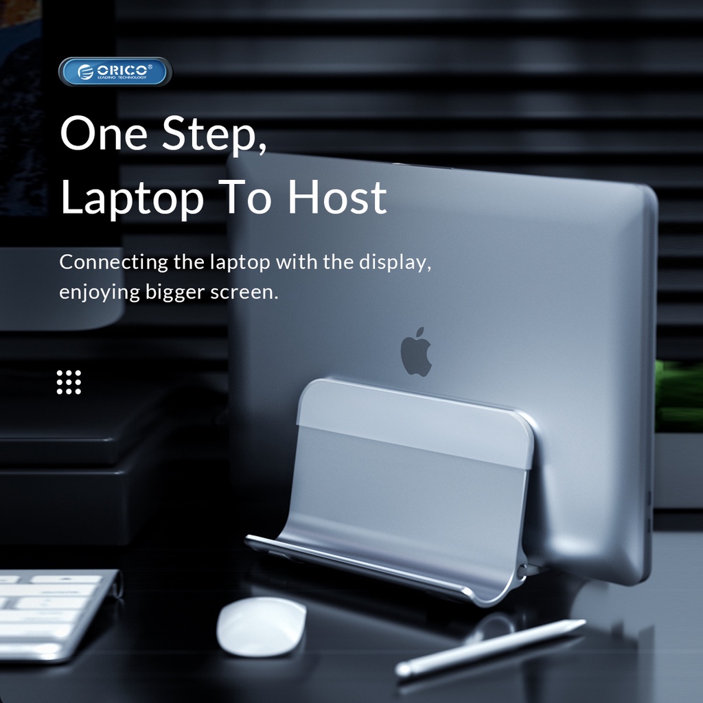 Giá Đỡ Laptop Bằng Nhôm Dạng Đứng Cho MacBook Dell Samsung (NPB1) ORICO