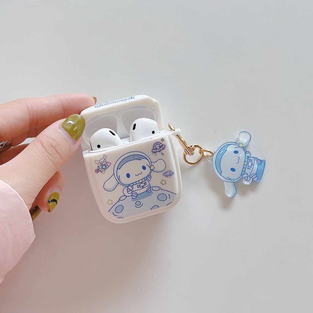 Vỏ Bảo Vệ Hộp Sạc Tai Nghe compatible AirPods3 Pro compatible AirPods3 Pro Họa Tiết Chú Chó Cinnamon Hai Mặt Dễ Thương