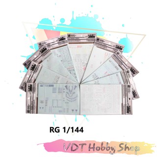 Decal nước cho mô hình gunpla rg 1/144