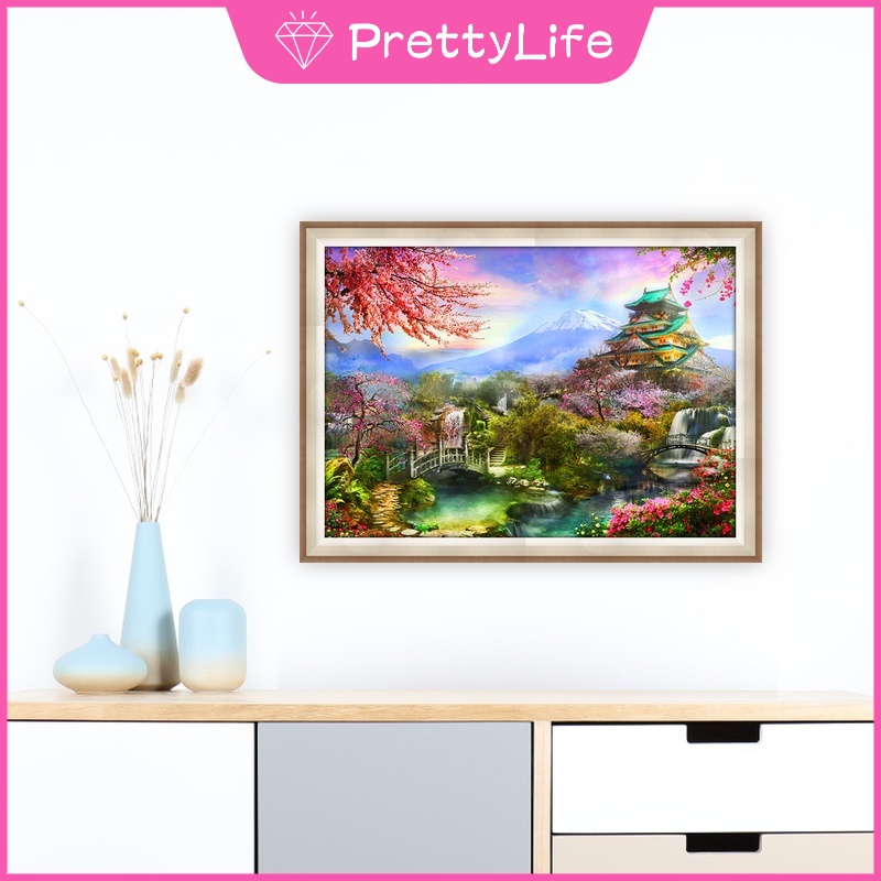 Bộ Tranh Đính Đá 5D Tự Làm Hình Bản Đồ Nhật Bản 2022 40x30cm