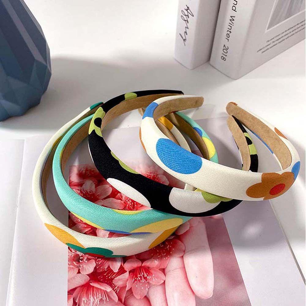 Dây Cột Tóc VANES1 In Họa Tiết Hoa Màu Sắc Ngọt Ngào Xinh Xắn