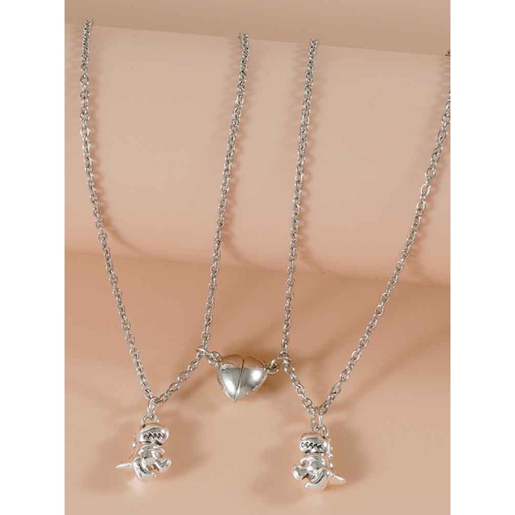 Tmdbyx 1 Cặp Vòng Tay Dây Thừng Mặt Hình Khủng Long Hít Nam Châm Dễ Điều Chỉnh Dành Cho Cặp Đôi