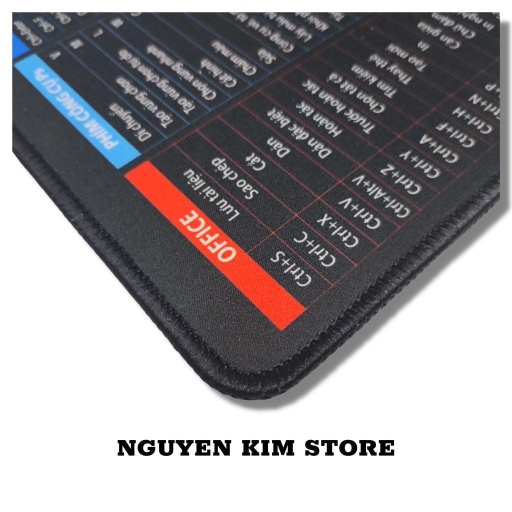 Bàn Di Chuột In Hình Phím Tắt Văn Phòng 25x30cm Bàn Di Công Thức Hữu Ích Dành Cho Dân Văn Phòng