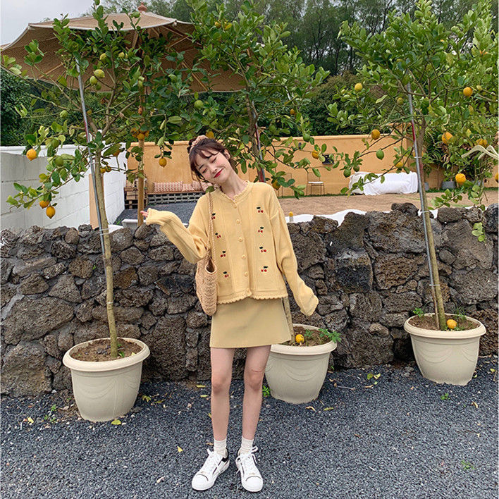 Áo Khoác Cardigan Cổ Chữ V Phong Cách Hàn Quốc Thời Trang Nữ | BigBuy360 - bigbuy360.vn