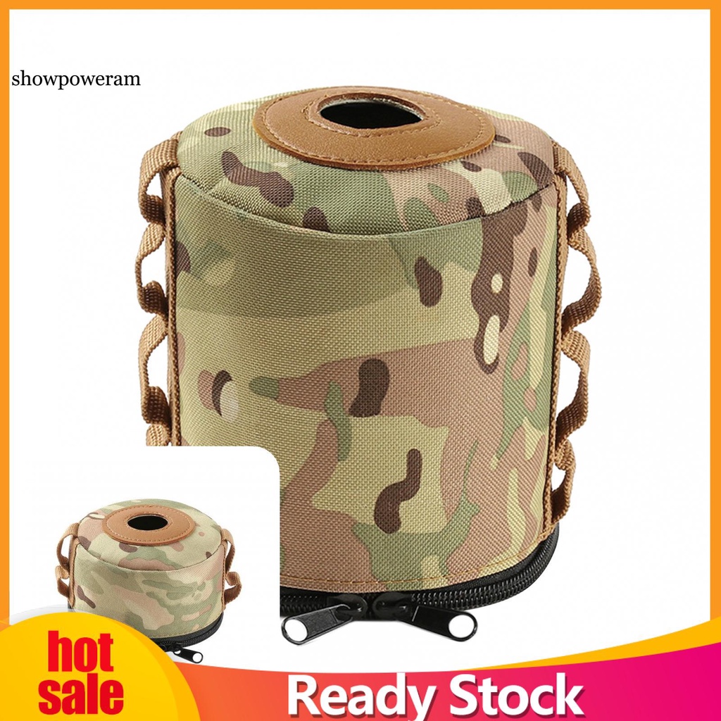 Vỏ Bọc Bình Gas Mini Siêu Nhẹ In Họa Tiết Rằn Ri Tiện Dụng Mang Theo Du Lịch Dã Ngoại